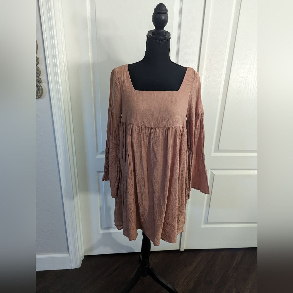 Adorable baby doll dress with flare sleeves